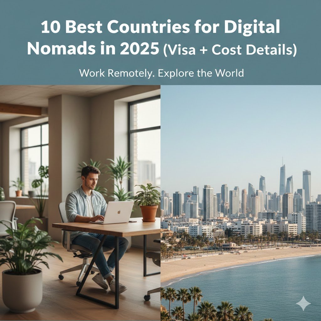 10 Best Countries for Digital Nomads in 2025 (Visa + Cost Details)