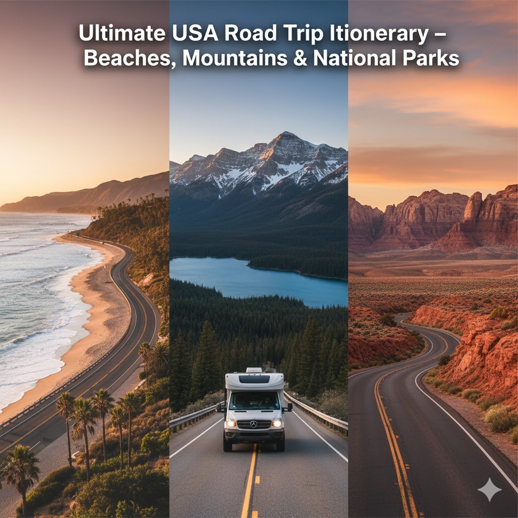Ultimate USA Road Trip Itinerary – Beaches, Mountains & National Parks